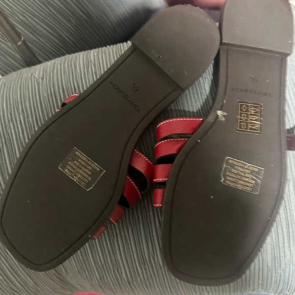 Tory Burch Red Slide Sandals•NWOT - Picture 2 of 4